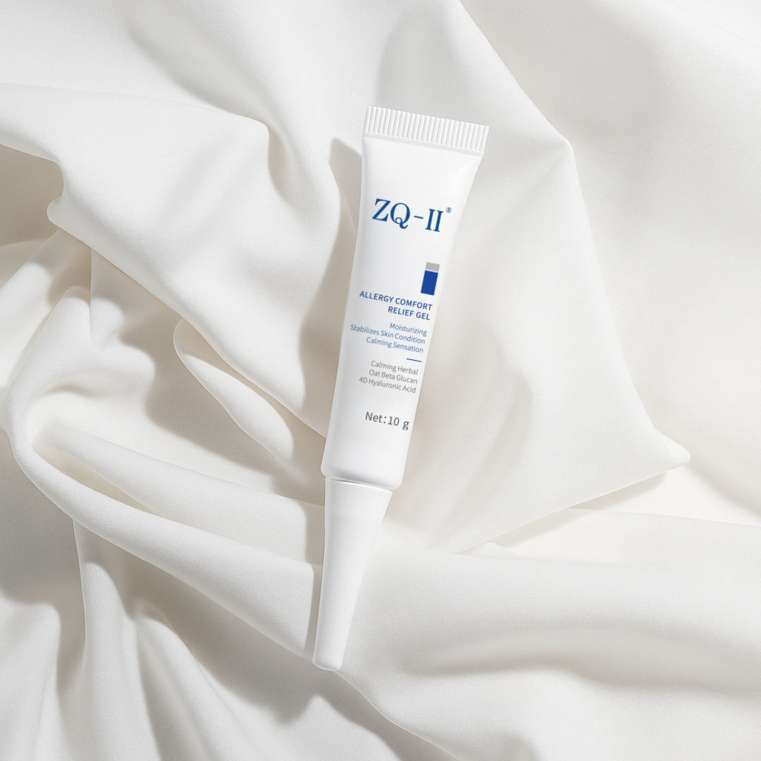 Sensitive Haut und saisonale Dermatitis mit ZQ-II-Allergie-Komfort-Reliefgel lindern